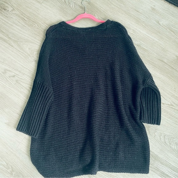 NOISY MAY KNITTED BLACK Women's Gray V-Neck Sweater Size XL - Picture 3 of 3